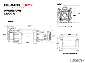 Universal 12000 lb Winch | SuperATV