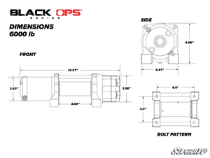 Universal 6000 lb UTV/ATV Winch | SuperATV