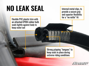 SuperATV windshield full-length bulb seal detail