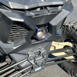 RPM Can-Am X3 stainless blued or black replacement exhaust tip – fits OEM mufflers, spark arrestor compatible.