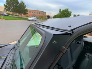 UTVZILLA vented glass windshield for Wildcat XX with two hand wipers, aluminum frame, DOT stamped glass, and billet mounting clamps
