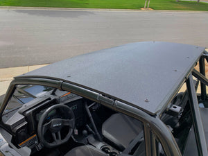 Hard plastic roof for Wildcat XX made from 1/4" UV-resistant material, CNC-fit for precision with 10 rustproof mount points and clamps