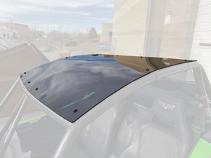 Durable tinted polycarbonate roof for Wildcat XX with 3/16" UV-stabilized Lexan, low-profile fit and rust-proof stainless hardware
