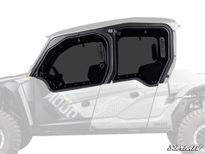 SuperATV Yamaha Wolverine RMAX 4 1000 Hard Cab Upper Doors, open door view