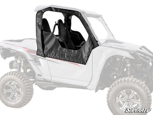 SuperATV Yamaha Wolverine RMAX 1000 Primal Soft Upper Doors, front view