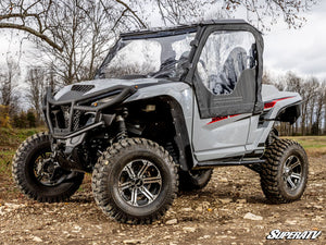 SuperATV Yamaha Wolverine RMAX 1000 Primal Soft Upper Doors, angle view