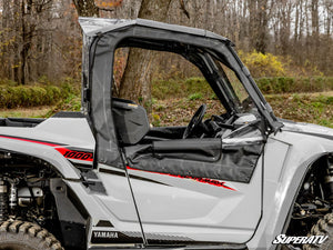 SuperATV Yamaha Wolverine RMAX 1000 Primal Soft Upper Doors, cab view