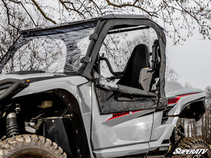 SuperATV Yamaha Wolverine RMAX 1000 Primal Soft Upper Doors, mounted view