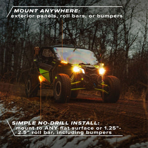 RAVEK Amber Running Lights for Can-Am Maverick X3 - Dunes 2 Dezert SXS