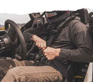 zbroz racing 2'' 5-Point Cam-Lock UTV Harness installed