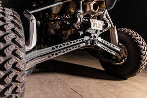 zbroz racing Can-Am Maverick R Intense Series Billet Radius Rod Kit Raw installed