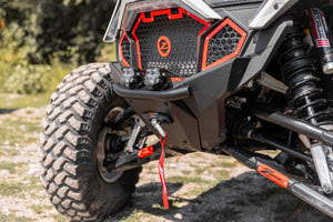 zbroz racing turbo r front bumper w winch installed front