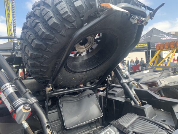 Polaris RZR spare tire mount open