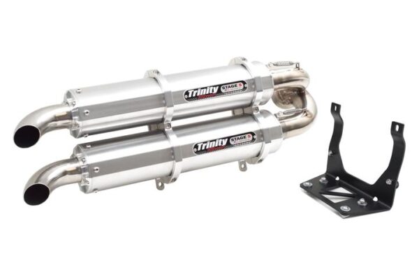 Trinity CanAm exhaust with brushed finish