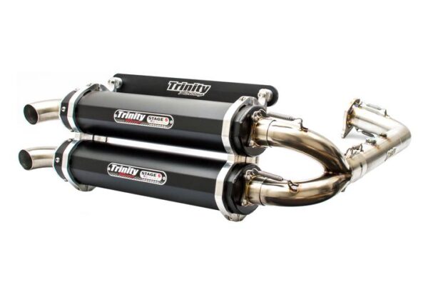 Trinity RZR Turbo exhaust with black finish