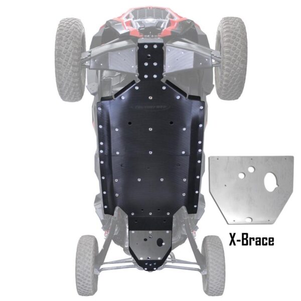 Factory UTV XP 1000 Skid Plate with X-Brace