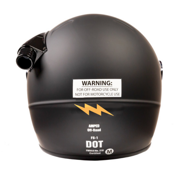 Amped Off-Road FS1 UTV Full Face DOT Helmet - Image 4