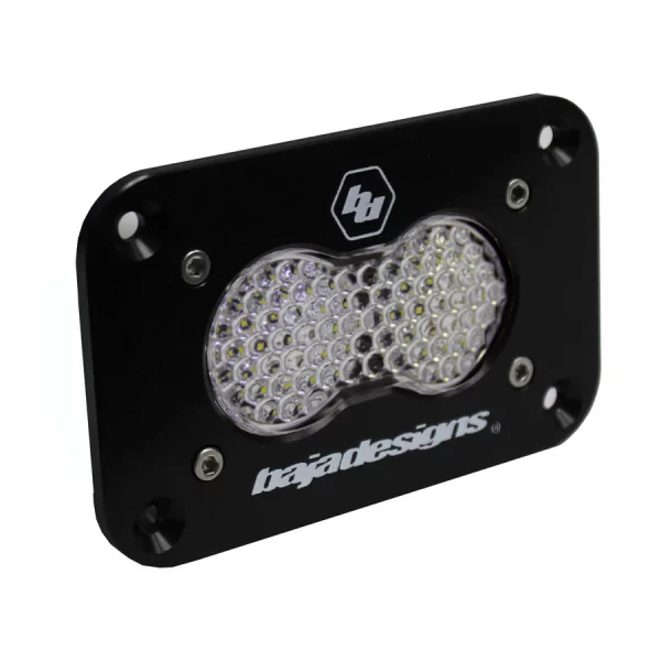 S2 Sport Black Flush Mount LED Auxiliary Light Pod - Universal