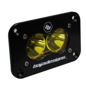 Baja Designs S2 Sport flush mount spot pattern with amber lens