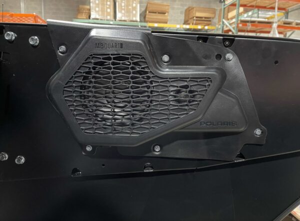 Factory speakers on Moto Armor door