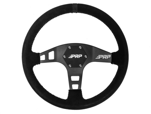 PRP Suede Flat Steering Wheel - Image 5