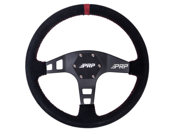 PRP Suede Flat Steering Wheel - Image 6