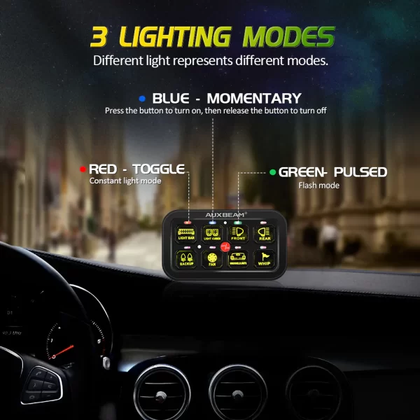 AR-800 lighting modes