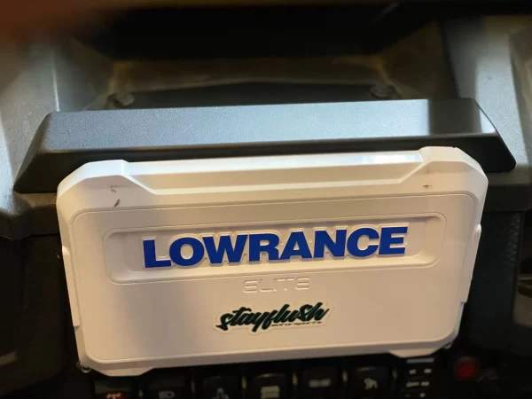 SFM Turbo S Lowrance Mount installed with cover