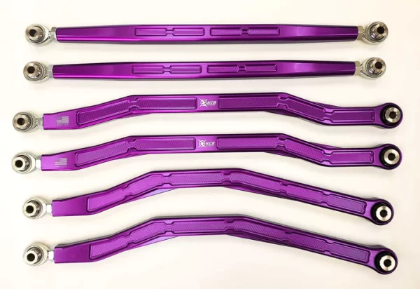 KCB CanAm High Clearance Radius Rods 64" purple