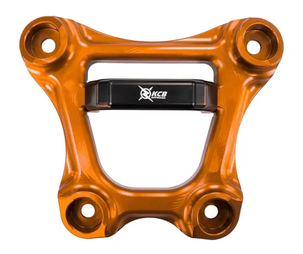 KCB RZR Radius Pull Plate 72" - orange plate with black handle