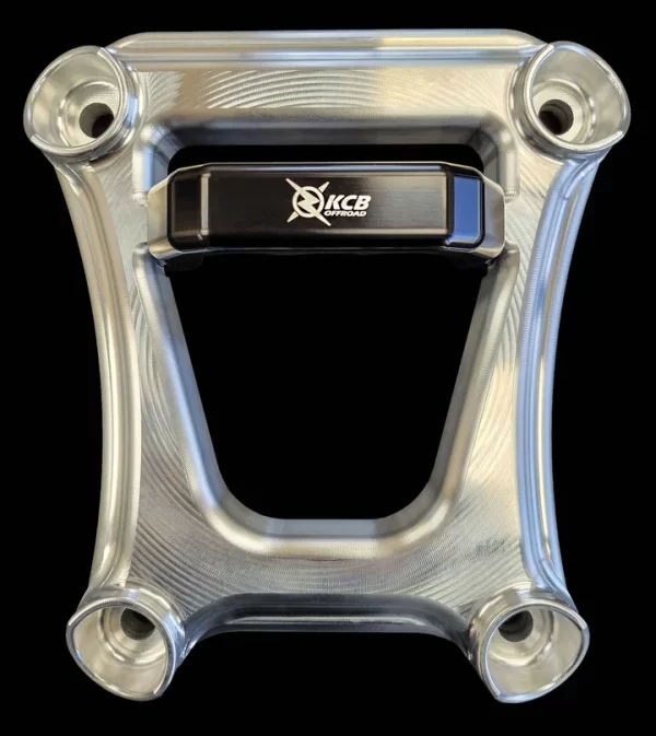 KCB RZR Pro XP Rear Pull Plate machined with black handle