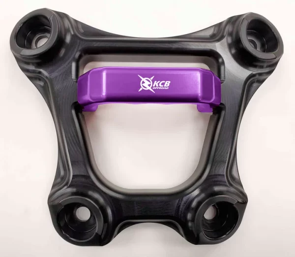 KCB RZR Radius Pull Plate 72" - black plate with purple handle