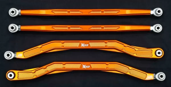 KCB RZR High Clearance Radius Arms 64" - orange