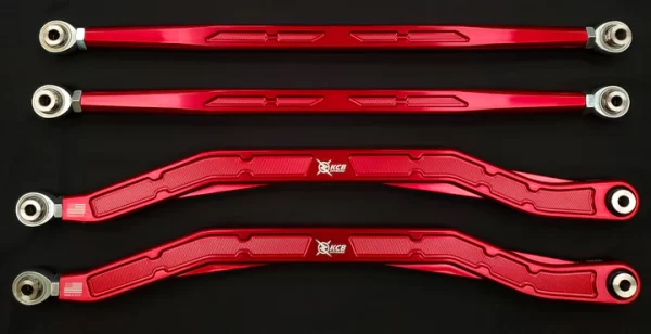 KCB RZR High Clearance Radius Arms 64" - red