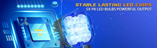 AuxBeam 3" LED Pod Lights LED Chips