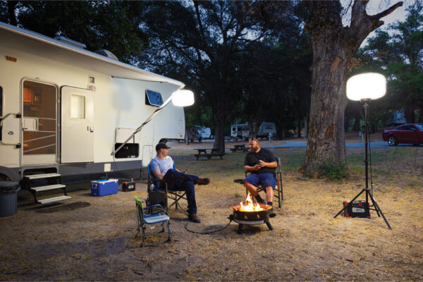 SeeDevil hanging lamp on trailer