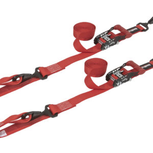 SpeedStrap Ratchet Tie Downs in red