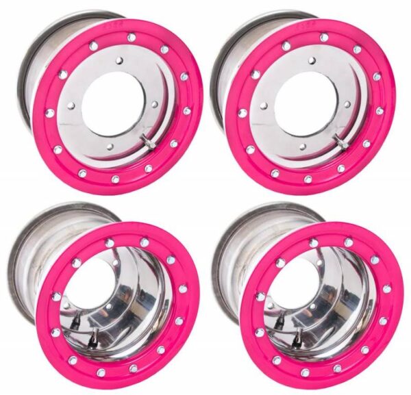 Alba ATV Beadlock polished with pink ring