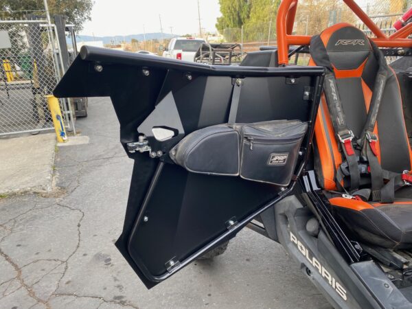 RZR XP High Boy Tall Doors Passenger interior view with door bag