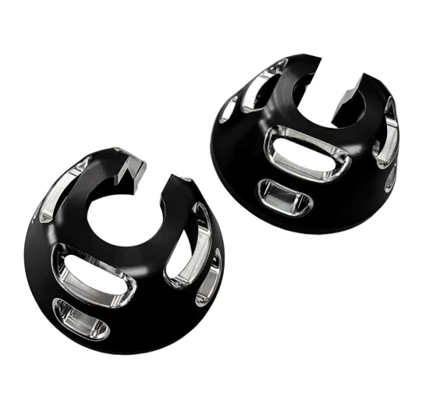 KCB Lower Front Shock Retainer Cups in black