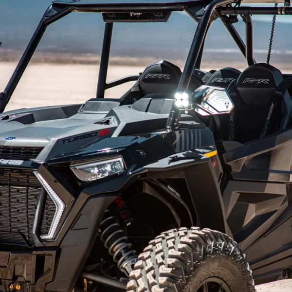 Cuero Pro UTV mirrors installed on RZR