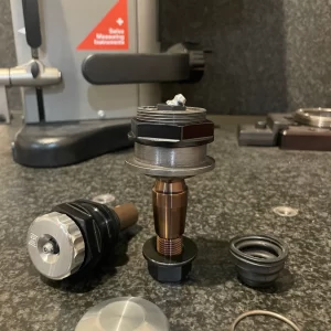 LM UTV Pro R/Turbo R Lower Ball Joints with dust cap off