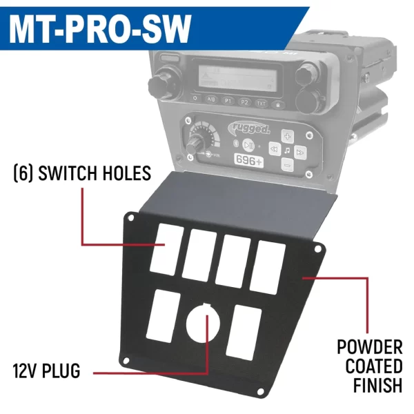 Rugged Pro Lower Accessory Panel for Polaris Pro XP, RZR Turbo R, and RZR PRO R Multi-Mount