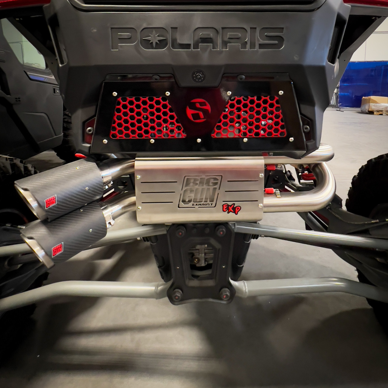 SDR Polaris Turbo R/Pro XP Rear Exhaust Cover - Fueled UTV