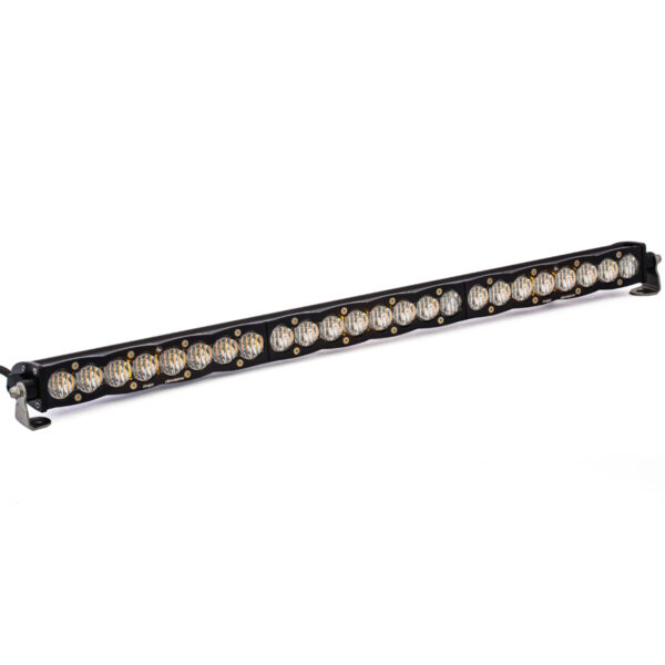 S8 Straight LED Light Bar - 30" Clear Wide Cornering