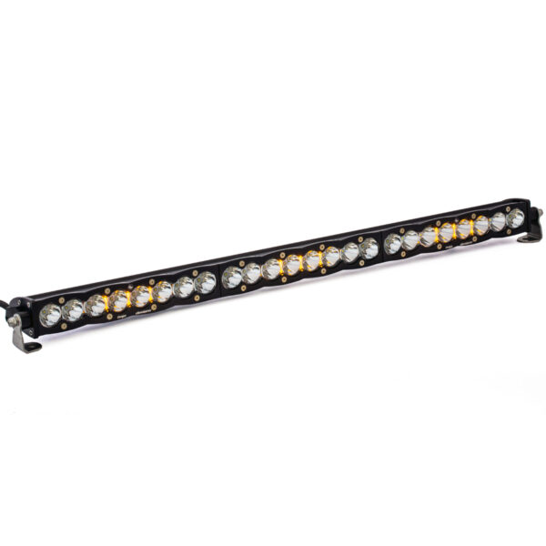 S8 Straight LED Light Bar - 30" Clear Work Scene