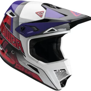 Answer AR1 Vendetta Helmet - Red/White/Purple