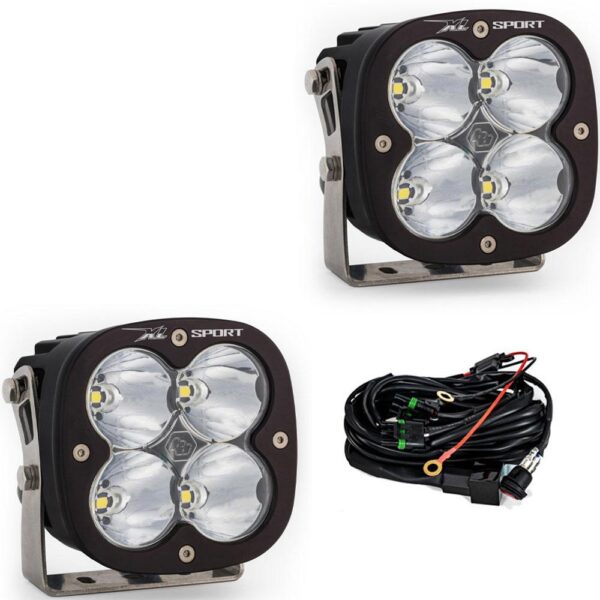 XL Sport LED Auxiliary Light Pod Pair - Clear Spot