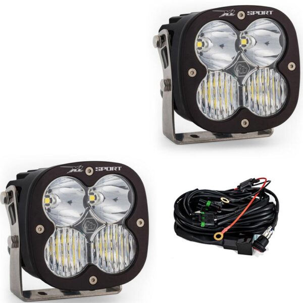 XL Sport LED Auxiliary Light Pod Pair - Clear Driving/Combo