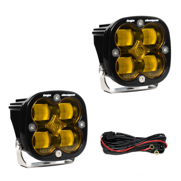 Squadron SAE LED Auxiliary Light Pod Pair - Amber SAE